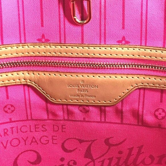 LOUIS VUITTON M48613 Monogram Rose Neverfull MM Shoulder Bag Tote Bag - Picture 9 of 14